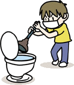 急なトイレつまり　トイレ水漏れ　修理・補修はプロにお任せください
